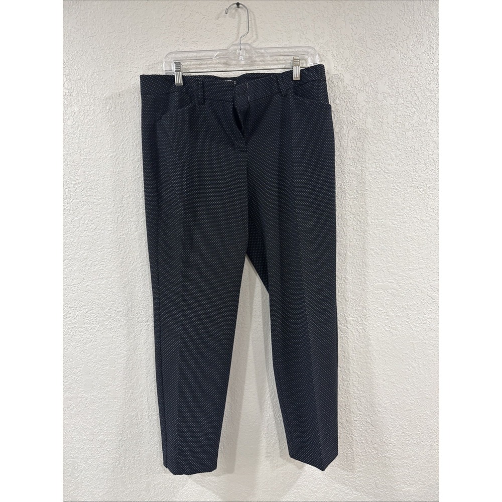 Express Editor Polka Dot Slim Straight Leg Pants Size 10 R